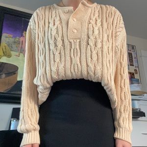 Camel knit sweater